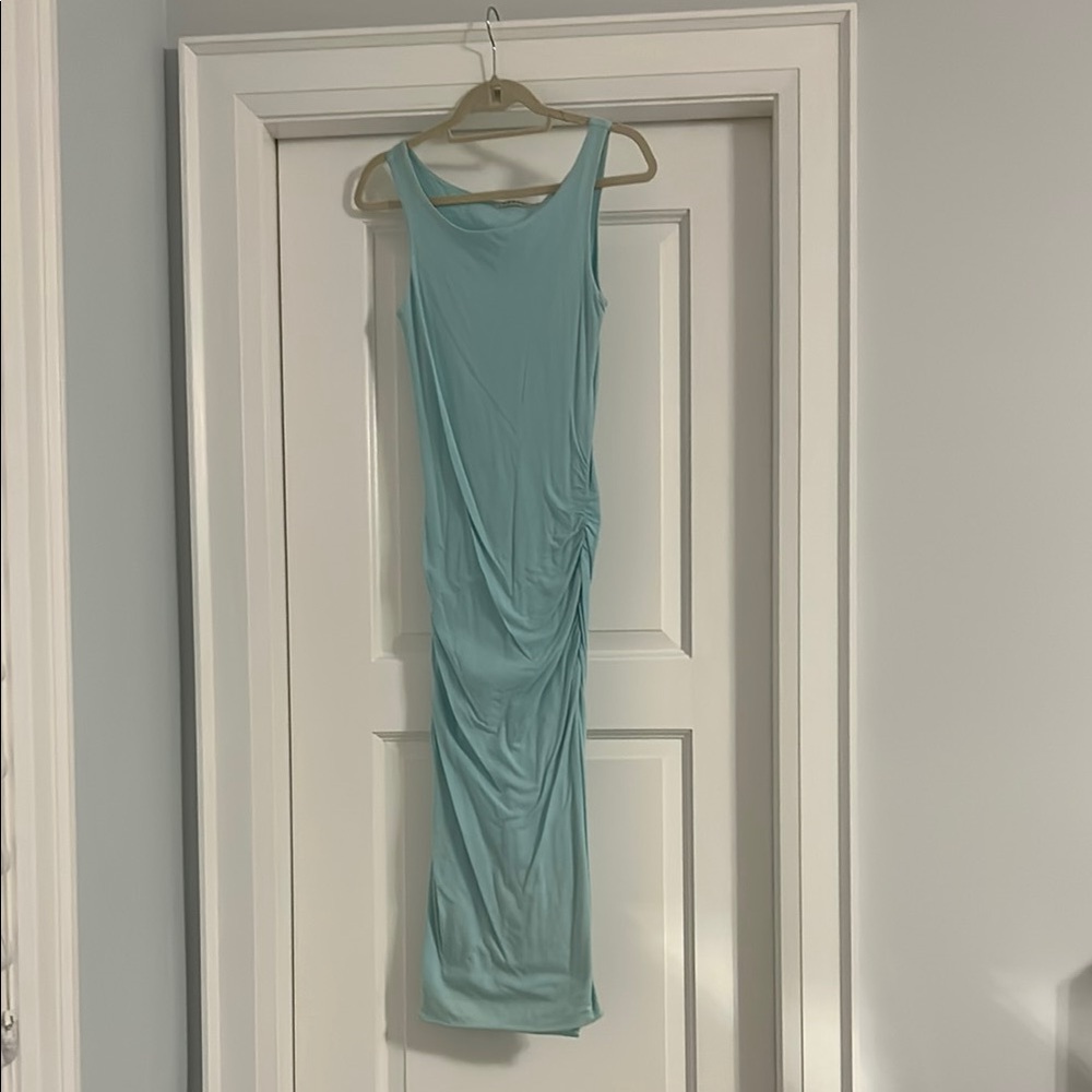 Elegant Blue Sleeveless Dress